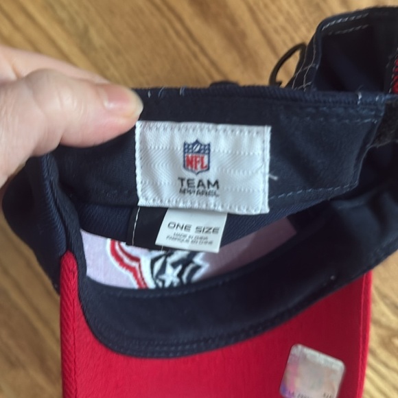 NWT Red and Blue Cap with TEXANS adjustable Velcro NFL brand - Picture 2 of 4